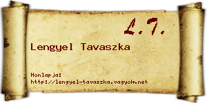 Lengyel Tavaszka névjegykártya